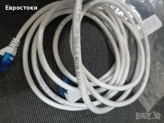 Wentronic 51538 мрежов пач кабел Cat 6А U/UTP (UTP), 2х RJ-45 позлатени конектори, 3 метра, снимка 5 - Други - 50179830