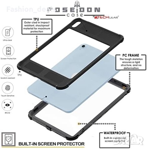 Нов Водоустойчив защитен калъф за таблет iPad 10 2022 10,9 инча Айпад, снимка 7 - Друга електроника - 41284477