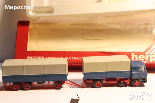 HERPA H0 1/87 ДАФ DAF КАМИОН МОДЕЛ ВЛЕКАЧ TIR, снимка 8 - Колекции - 52636192