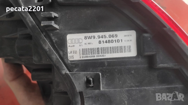 Продавам - оригинален ляв стоп за Ауди А4 Б9 със забележка, снимка 4 - Части - 51862092
