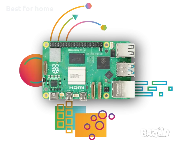 Raspberry Pi 5 8GB- едноплатков компютър , снимка 7 - Работни компютри - 49344080
