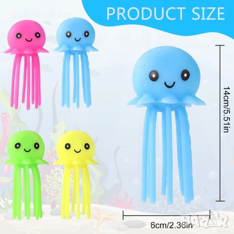 Комплект 4 броя многократни водни балони OCTO Buddies (октоподчета), снимка 2 - Други - 52547450