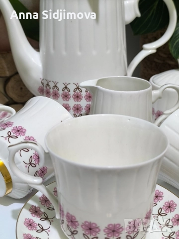 Български костен порцелан сервиз за чай , снимка 3 - Сервизи - 52161913