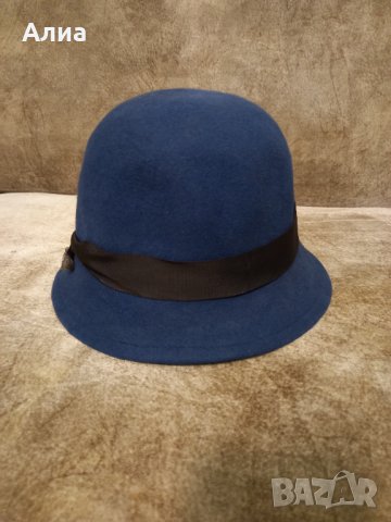 Дамска филцова шапка, снимка 2 - Други - 39107172