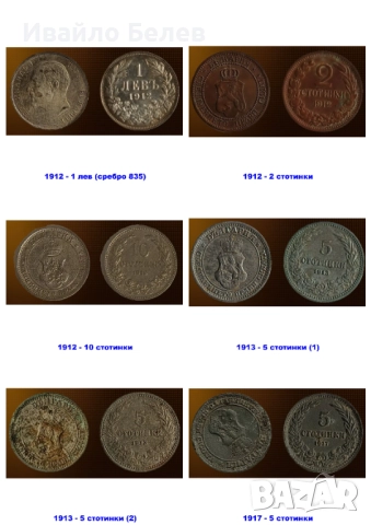 24 български монети (вкл. сребърни) 1882-1930, снимка 2 - Нумизматика и бонистика - 52567897