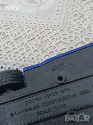 Dodge Viper GTS 1/39, снимка 7 - Колекции - 51619461