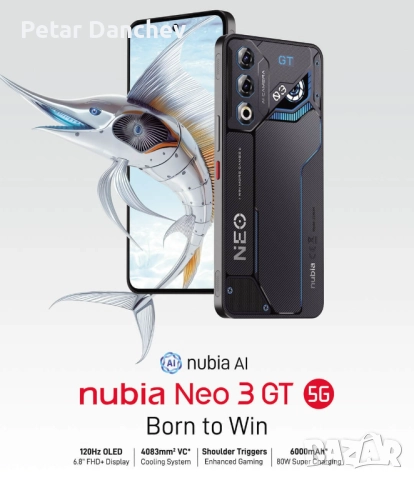 Смартфон Nubia Neo 3 GT 5G global version  12/256gb, снимка 7 - ZTE - 52895493