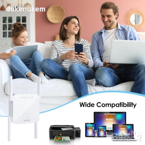 WiFi усилвател (Repeater) 1200 Mbps – Dual Band 2.4/5GHz, снимка 7 - Кабели и адаптери - 53240004