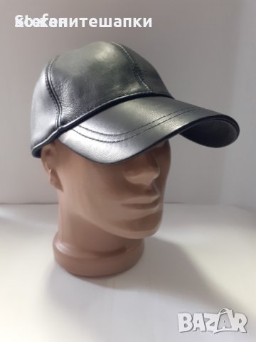 Мъжка кожена шапка с козирка, снимка 3 - Други - 38841450