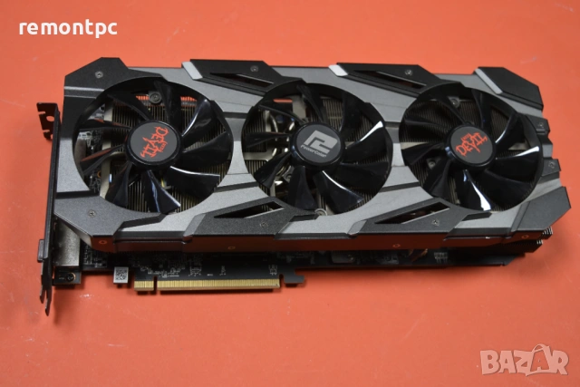 Powercolor AMD Radeon 5700XT 8GB в кутия Видео карта , снимка 3 - Видеокарти - 53593050