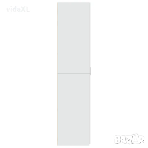 vidaXL Висок шкаф, бял, 80x42,5x185 см, инженерно дърво, снимка 5 - Бюфети - 56146860
