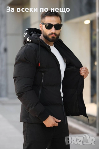 Moncler Мъжко Черно Зимно Яке С Качулка Код A1079