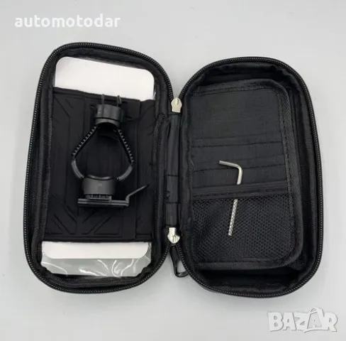 Водоустойчив калъф за телефон въртящ се за мотор скутер велосипед до 7 инча, снимка 4 - Калъфи, кейсове - 48739860