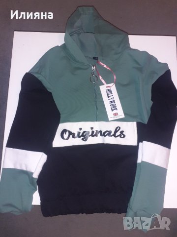 Блуза/пуловер с качулка, снимка 2 - Блузи с дълъг ръкав и пуловери - 40265655