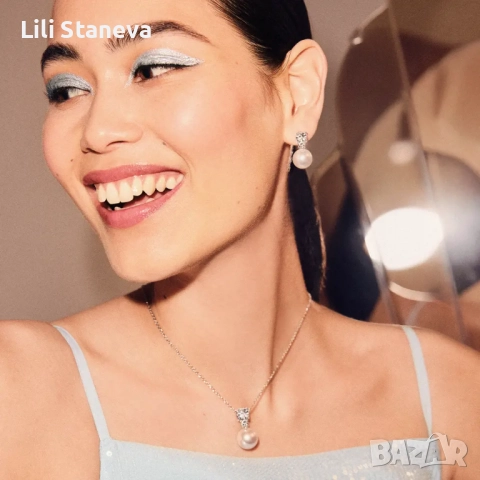 Комплект бижута с перли Winter’s Embrace. , снимка 2 - Бижутерийни комплекти - 52921005