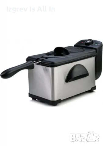 Фритюрник Rosberg, 2000W, 2L, демонтиращ се съд, капак и филтър,инокс, 2 ГОДИНИ ГАРАНЦИЯ, снимка 1