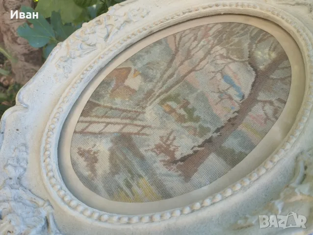 ръчно изработен гоблен Пейзаж/Зима , снимка 10 - Гоблени - 50339014