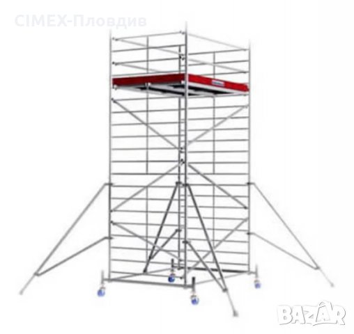 Алуминиево скеле под наем 8 метра работна височина, снимка 1
