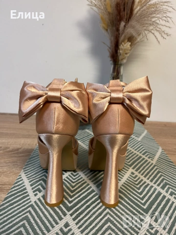 Официални обувки на висок ток (37/38 номер), снимка 7 - Дамски обувки на ток - 53642456