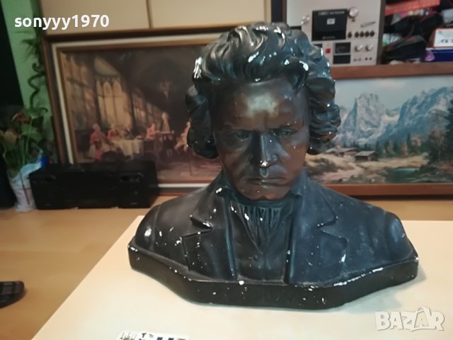 BEETHOVEN-БЮСТ ВНОС GERMANY 1504231654L, снимка 6 - Антикварни и старинни предмети - 40376163