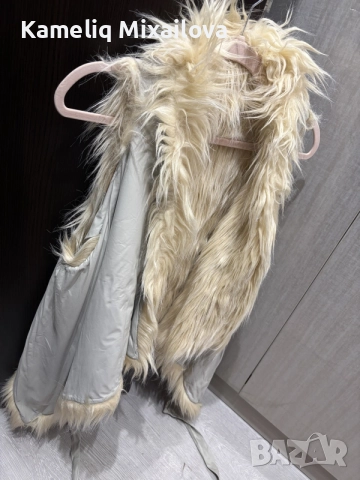 Дамски елек с косъм и кожа, снимка 7 - Елеци - 56273348