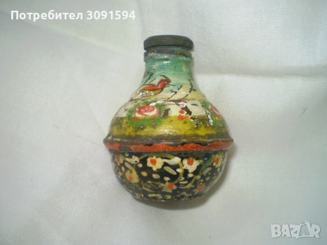 Много стара метална ръчно рисувана солничка капачка на винт, снимка 8 - Колекции - 51874903