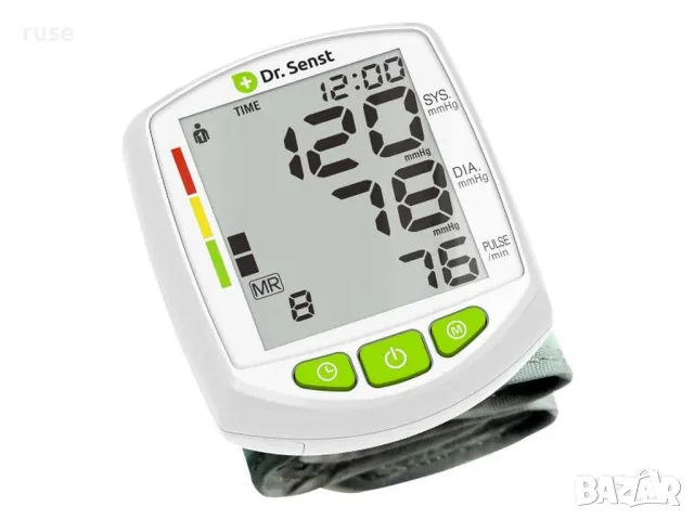 НОВИ! Апарат за кръвно налягане за китка Dr. Senst BP880W - с памет и индикатор