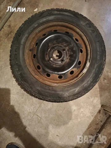 Зимни гуми Dayton 185/65 R15 с железни джанти за Рено Сценик, снимка 4 - Гуми и джанти - 56220289