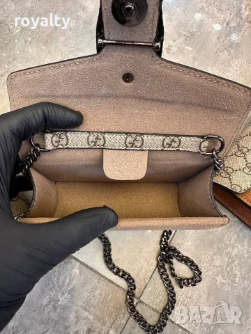 Gucci Нова Дамска Кожена Чанта Различни Цветове , снимка 3 - Чанти - 56255599