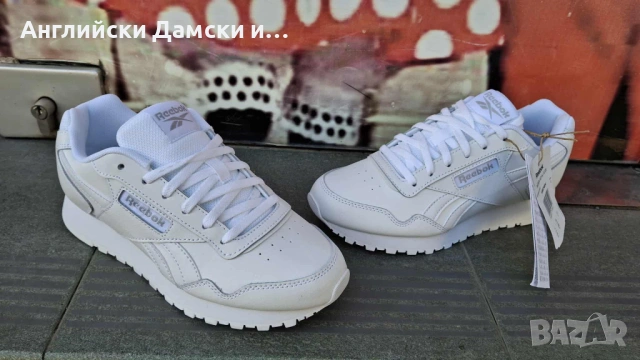 Английски дамски маратонки от естествена кожа-Reebok
