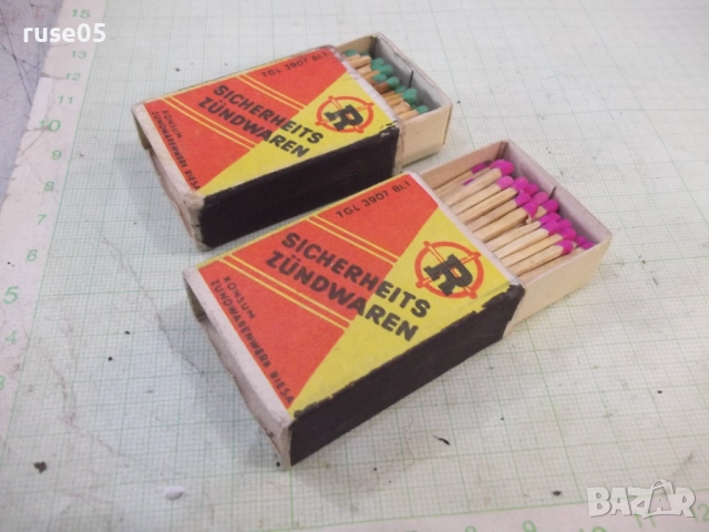 Лот от 2 бр. кибрита "SICHERHEITS ZÜNDWAREN", снимка 3 - Колекции - 52183626