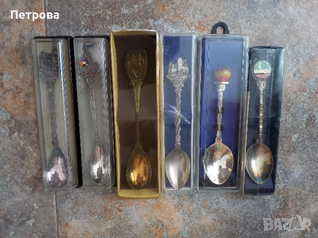 Нови колекционерски посребрени лъжички 6 броя