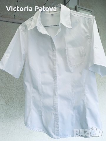 Бяла риза MARCO PECCI памук, снимка 8 - Ризи - 41491932