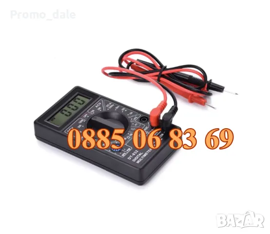 Цифров мултиметър, мултицет DT-832, снимка 3 - Други инструменти - 49379074