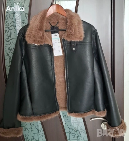 Дамско кожено яке L