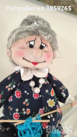 Кукла Баба Марта. Ръчна изработка., снимка 2 - Кукли - 52421044