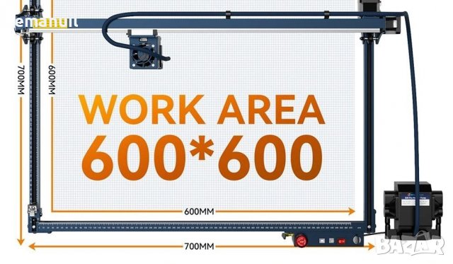 SCULPFUN S30 Ultra 600/600mm 11W 1400лв. 33W 2600лв. лазер лазерно гравиране рязане метал, снимка 3 - Други машини и части - 40227326