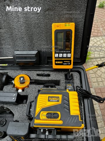 4D ЛАЗЕРЕН НИВЕЛИР DeWalt с 16 линии 4 точков Зелен Лъч + ПРИЕМНИК 30м, снимка 4 - Измервателни инструменти - 41187650