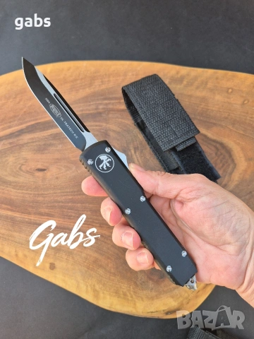 Автоматичен нож MICROTECH Ultratech,два модела,тъмно острие, снимка 10 - Ножове - 49241797