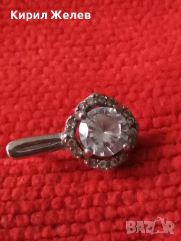 СКЪПОЦЕННА СРЕБЪРНА ОБЕЦА РОДИРАНО СРЕБРО 925 АНГЛИЯ с ЮВЕЛИРНО ФАСЕТИРАНИ ЦИРКОНИ 34330, снимка 12 - Обеци - 50542259