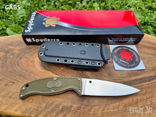 Тактически нож Spyderco Enuff FB31,фиксирана фултанг острие,два цвята, снимка 8 - Ножове - 51053484
