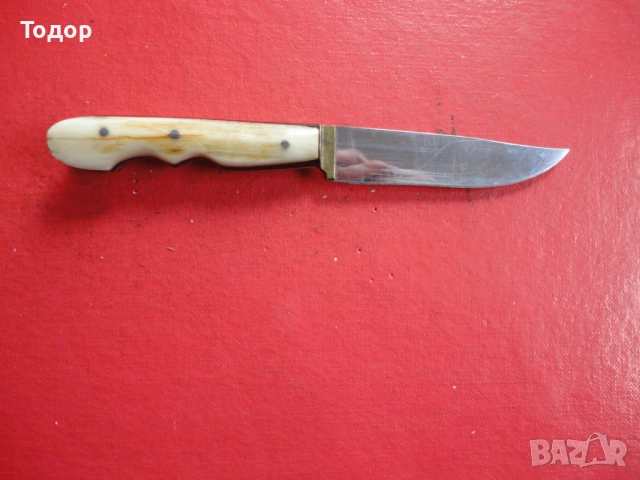 Старинен нож ножка каракулак кокалени чирени , снимка 7 - Ножове - 53023717