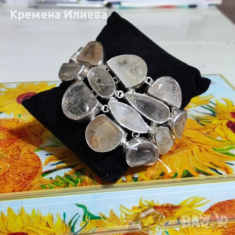 Сребърна гривна , снимка 7 - Гривни - 53050626