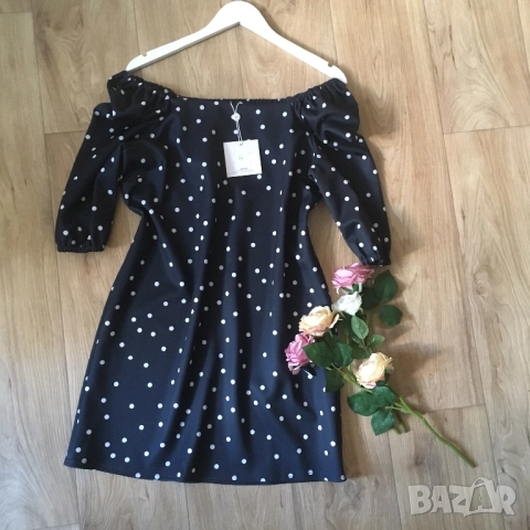 Разпродажба спешно Нова рокля на точки, плътна, снимка 2 - Рокли - 52840861