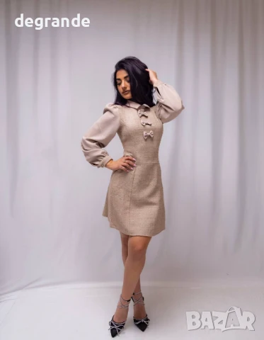 Рокля букле с панделки, снимка 3 - Рокли - 50907961