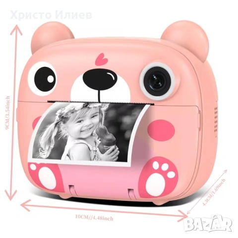 Инстантен детски фотоапарат Фотоапарат за моментни снимки принтер , снимка 7 - Други - 53704579