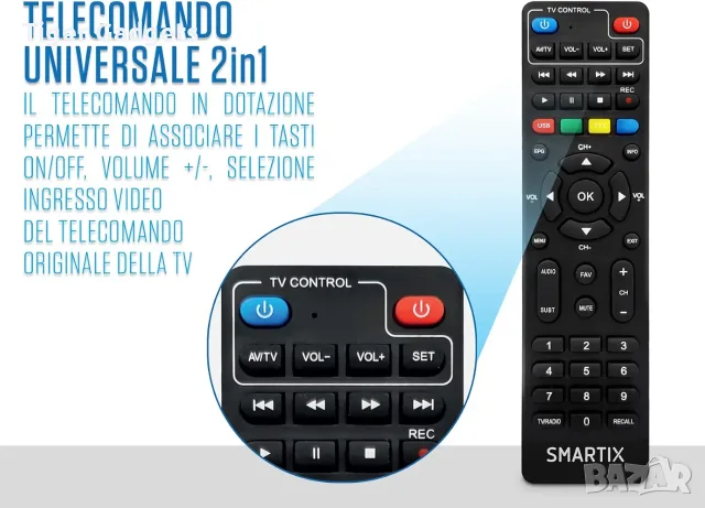 Atlantis SMARTIX DH17 DVB-T2 цифров декодер – HEVC H.265 10bit, MPEG-2/4, H.264, HDMI, SCART, USB, снимка 9 - Приемници и антени - 56079997