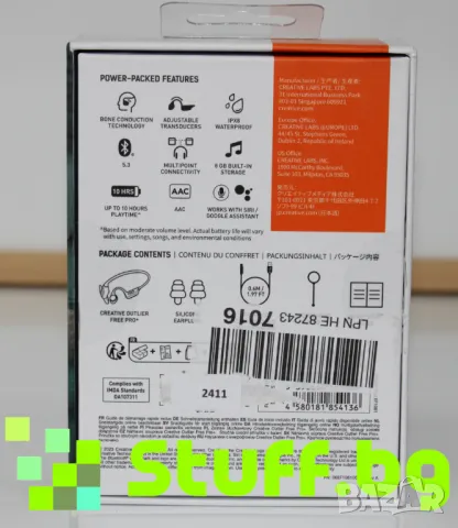 Слушалки Creative Outlier Free Pro +, снимка 4 - Слушалки и портативни колонки - 49179060