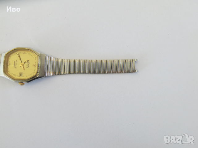 Рядък ретро часовник BWC Swiss Flatline II Quartz 153008, унисекс, снимка 7 - Мъжки - 44685540