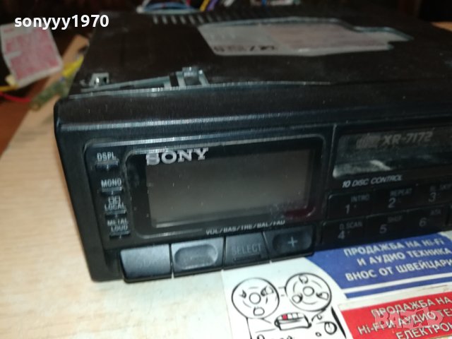 SONY XR-7172 CAR AUDIO-MADE IN JAPAN-ВНОС SWISS 0410231117, снимка 5 - Ресийвъри, усилватели, смесителни пултове - 42428151